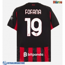 Fotballdrakt Herre AC Milan Youssouf Fofana #19 Hjemmedrakt 2025-26 Kortermet